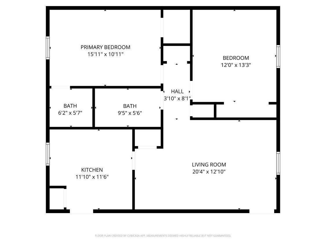Floor Plan - 2 Bedroom  1 5 Bathroom