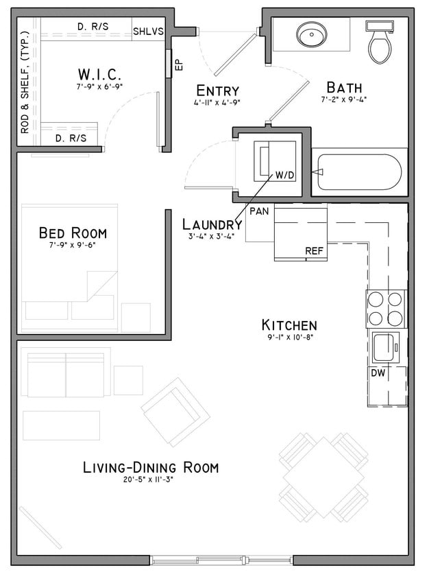 Floor Plan - Pawnee (A2-54)