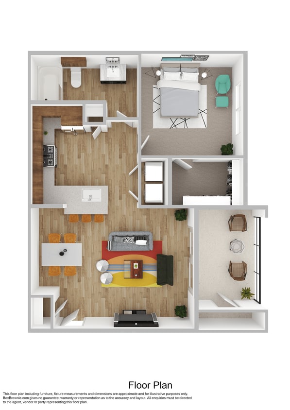 Floor Plan - One-Bedroom (A2)