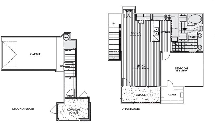 A6-PACAYA, 1X1 905SF (WITH ATTACHED GARAGE) - A6