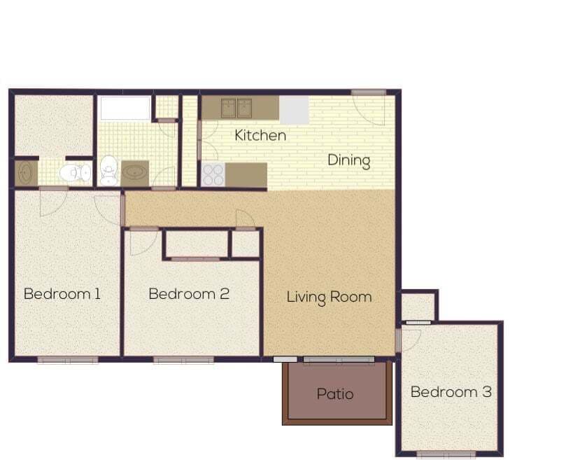 Floor Plan - 9012c-lc_c-lc3Bedroom1,5Bath_950
