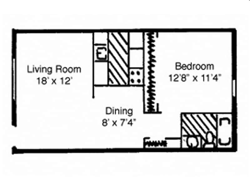 1BR/1BA - A2 - Renovated
