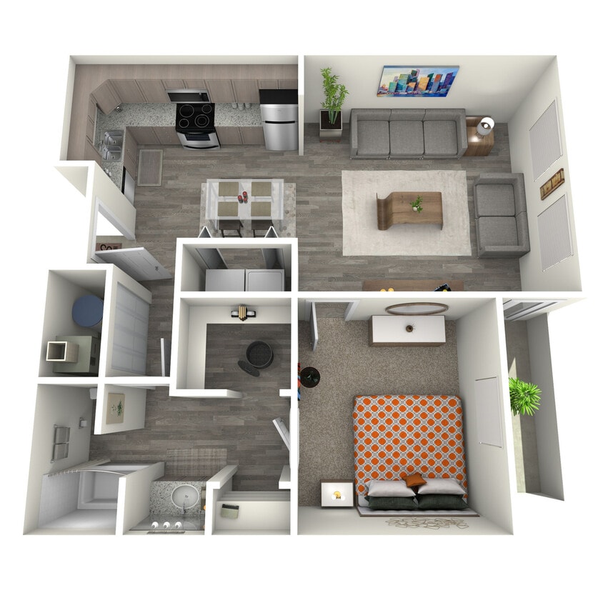 Floor Plan - 1x1A