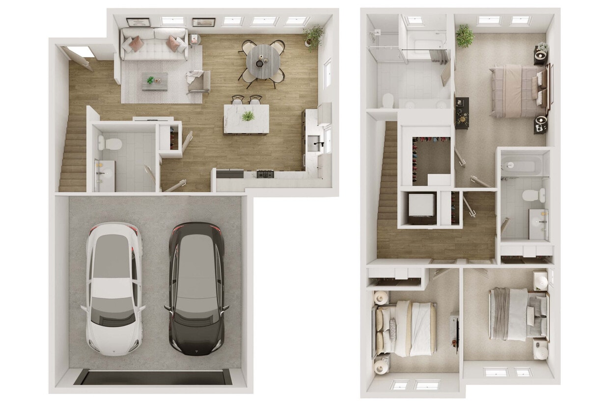 Floor Plan - 3BD 2.5BTH TH3