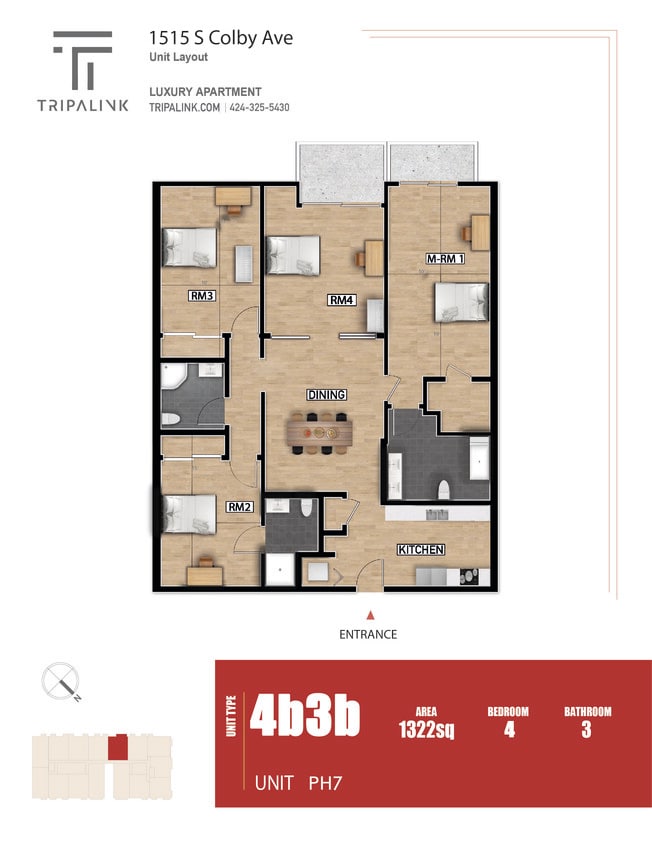 Floor Plan - Unit PH7
