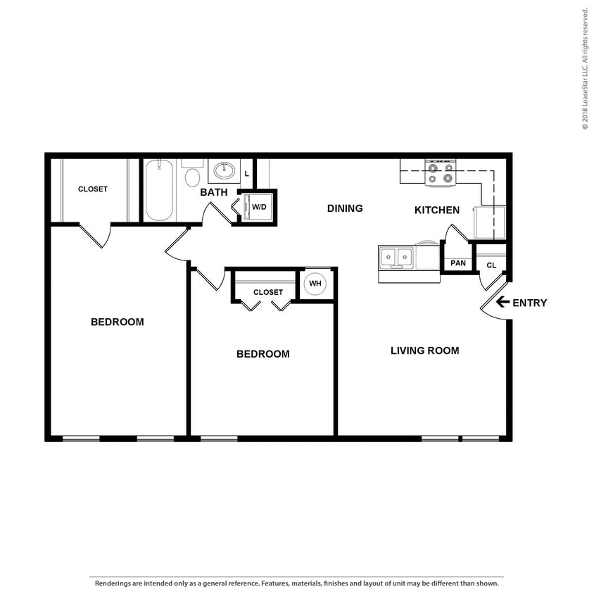 2x1: Beds - 2: Baths - 1: SqFt Range - 861 to 861 - 2x1