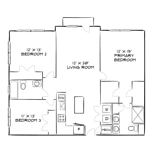 Floor Plan - Design 3A