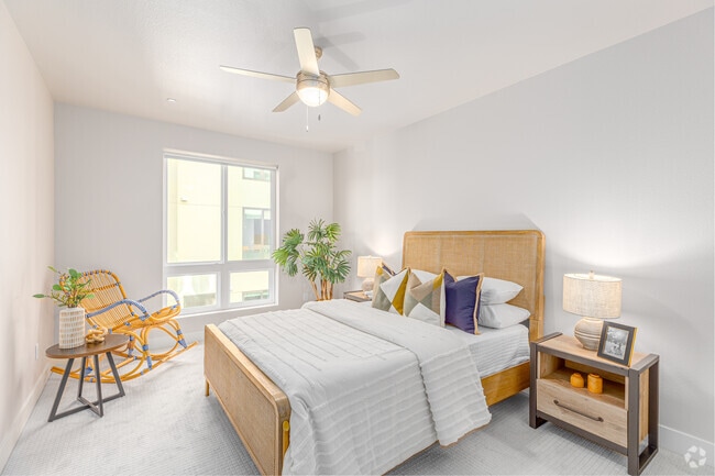 2BR, 2BA - 1,307SF - Guest BR PLAN O - Asano on Fourth - Bankers Hill/Little Italy