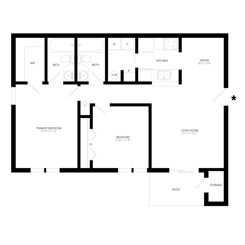 Floor Plan - Caroline