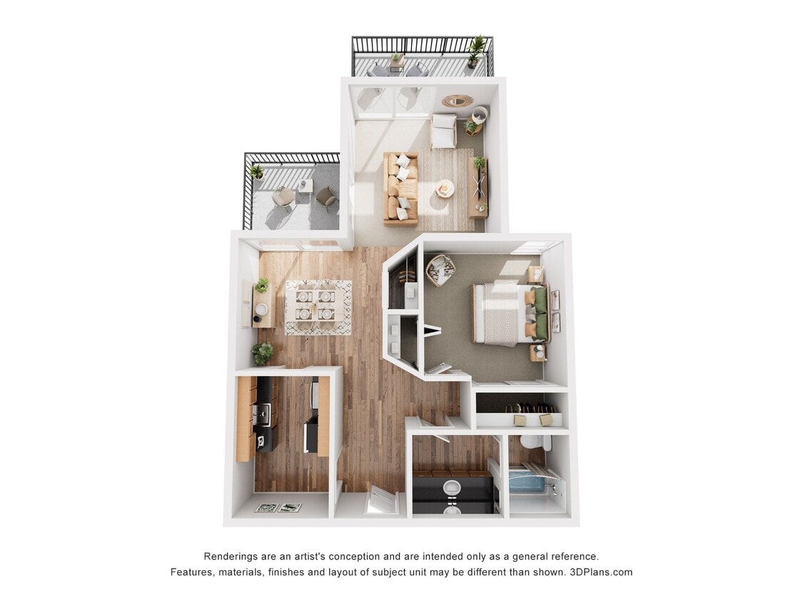 Floor Plan - 1x1 C