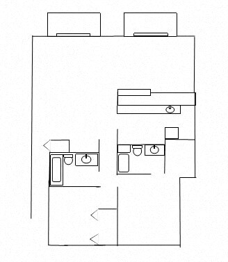 Floor Plan - Two Bedroom Deluxe