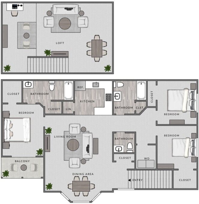 Floor Plan - C5 - 3x2.5L