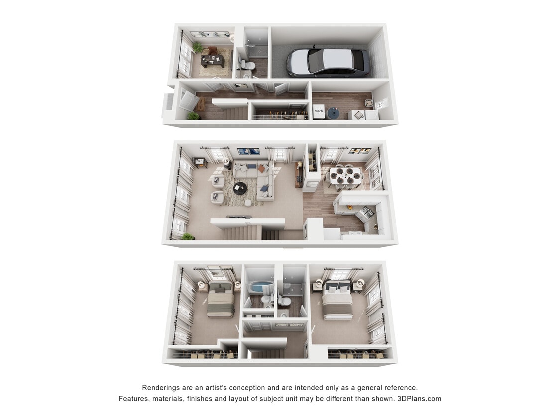 B4 Stanton_2Bed_3Bath_1650 Sq Ft - B4 Stanton - 2 Bedroom, 3 Bathroom