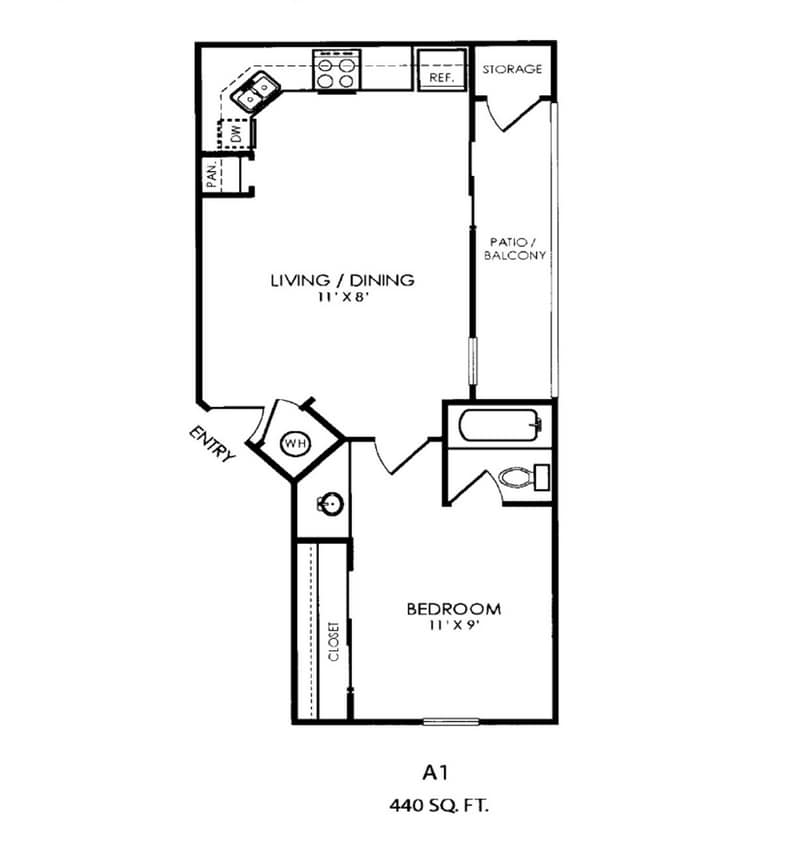 Floor Plan - A1 - Boardwalk at Windcrest
