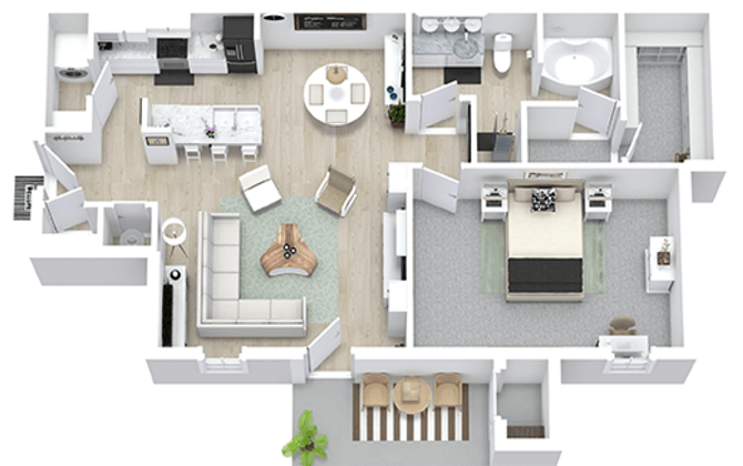 Floor Plan - Peach Prime Renovated