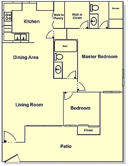 Floor Plan -  2 + 2 First Floor