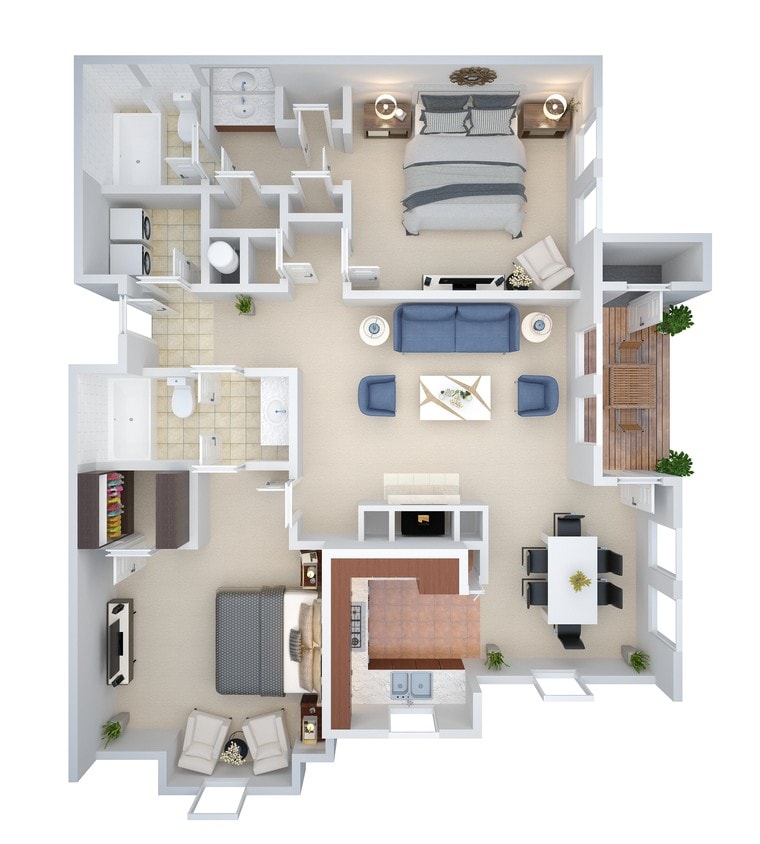 New 3D CC B2.jpg - 2 Bed/2 Bath (ccb2)