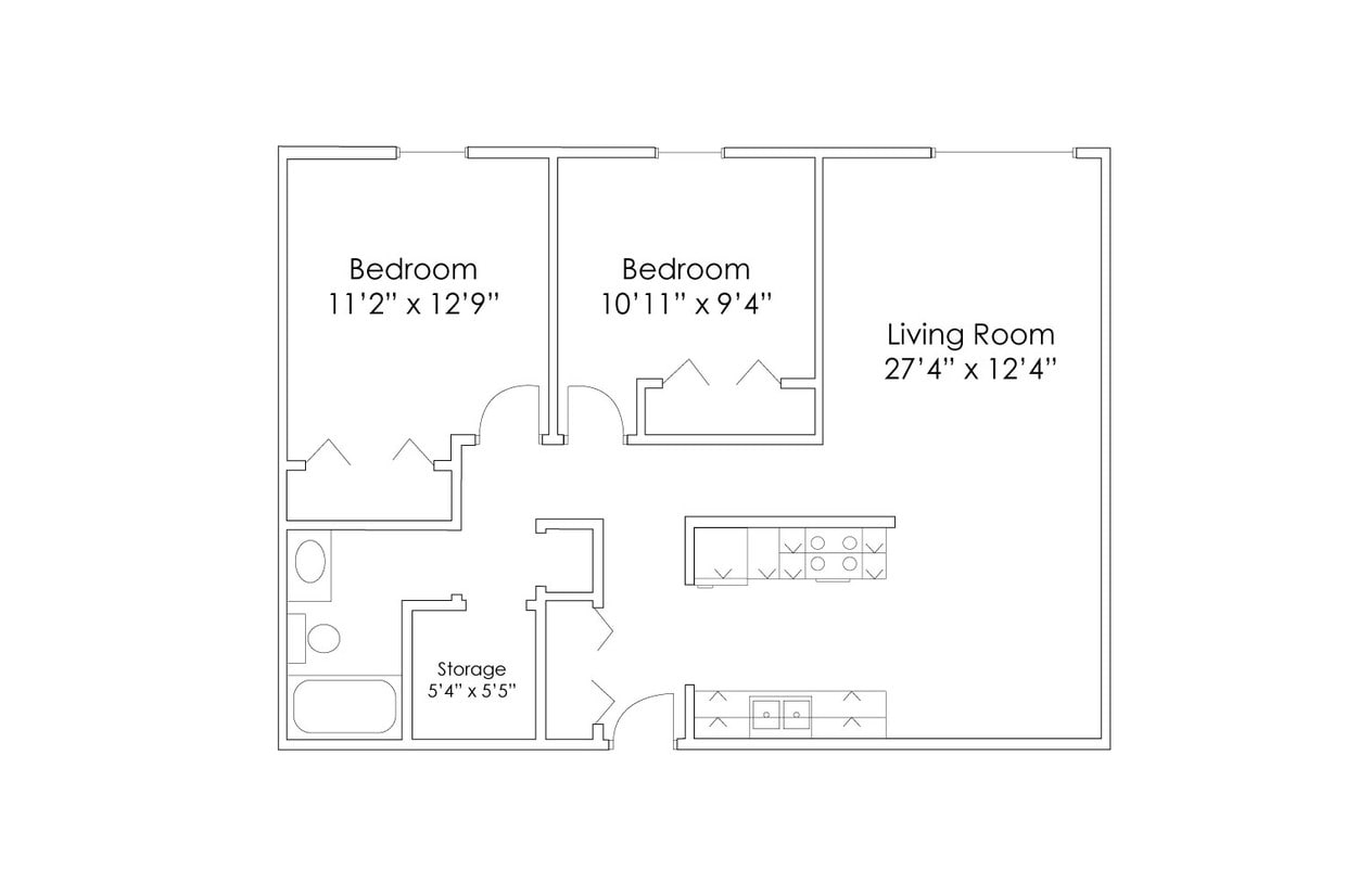 Floor Plan - 2 Bedroom A