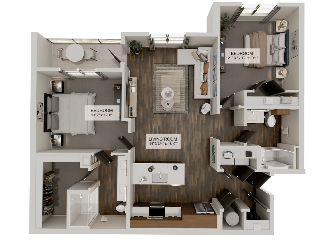 Floor Plan - The Zenith (B2A)