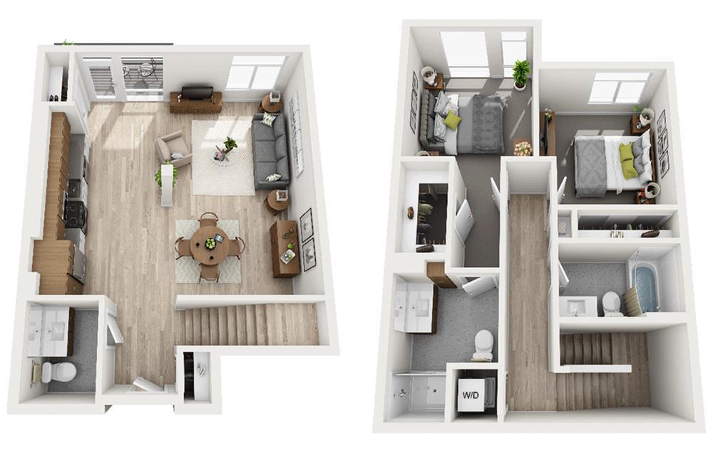Floor Plan - Two Bedroom B2.5ATH-CL2