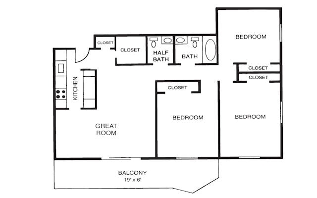G - 3B - 3 Bedroom