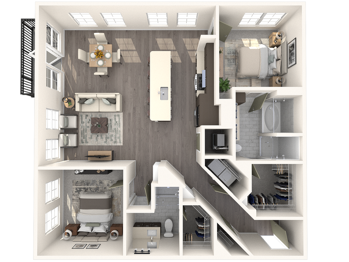 Canal 1535 Floor Plan B4 - B4