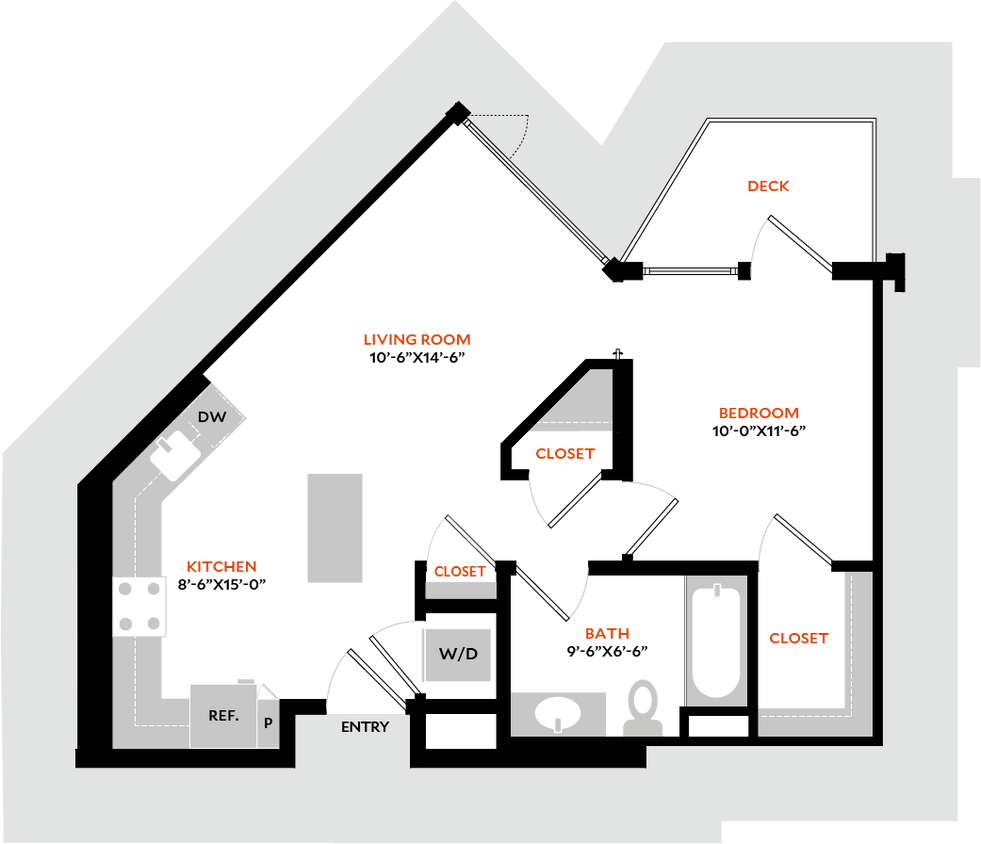 Floor Plan - 1E