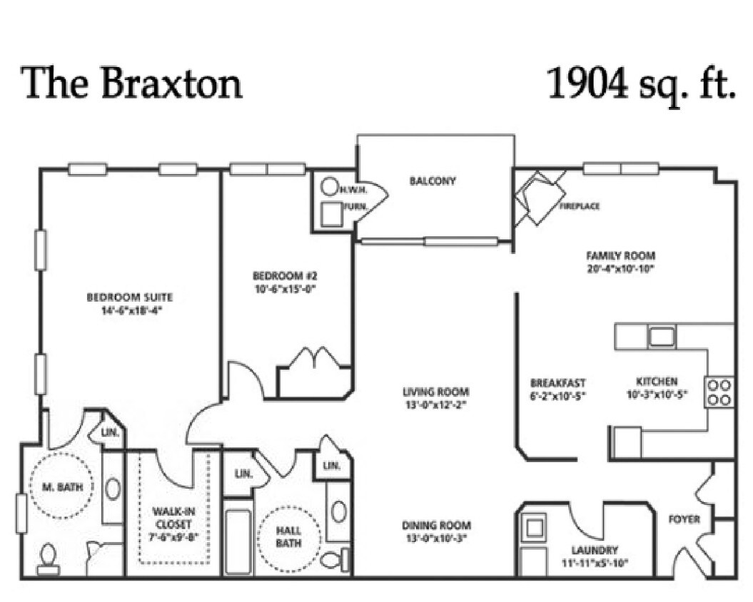 Floor Plan - The Braxton