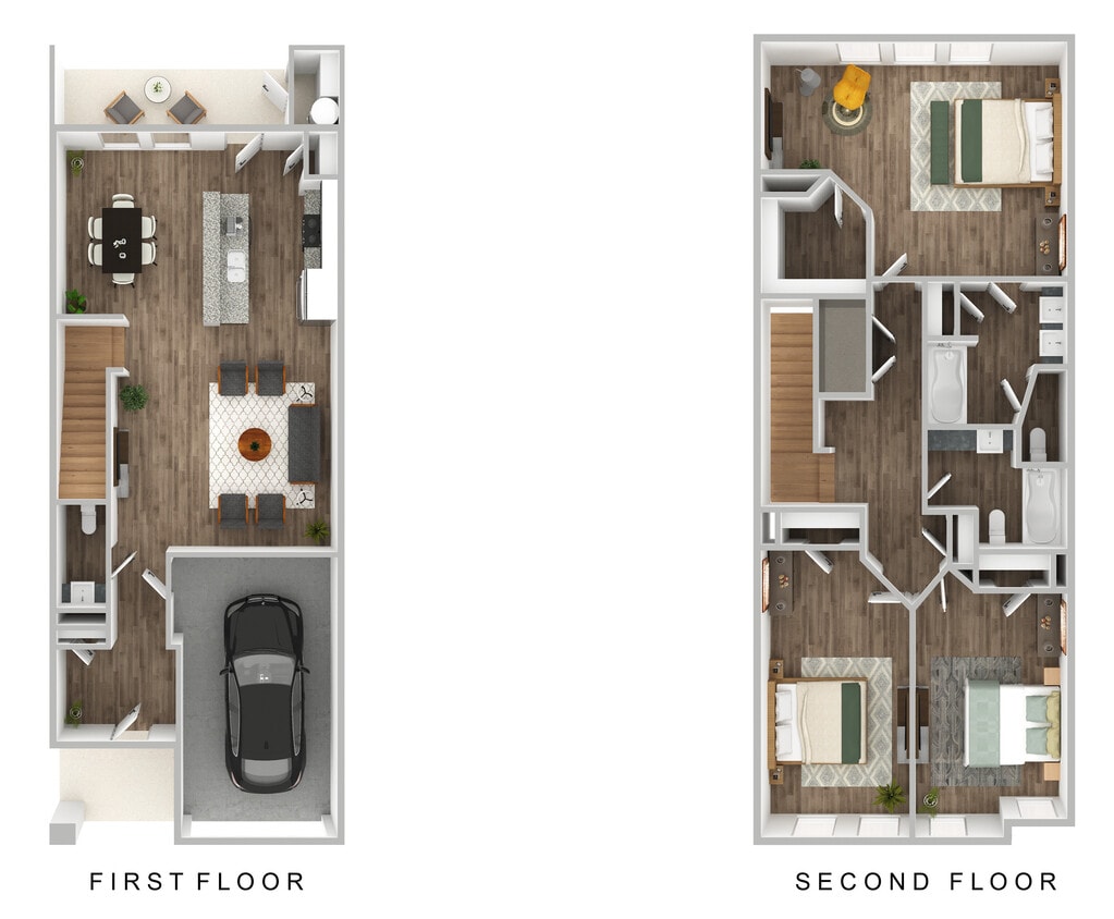 Floor Plan - 3 Bedroom Interior