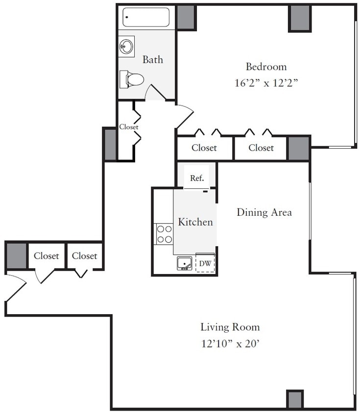Floor Plan - A1-960sq-Tier11