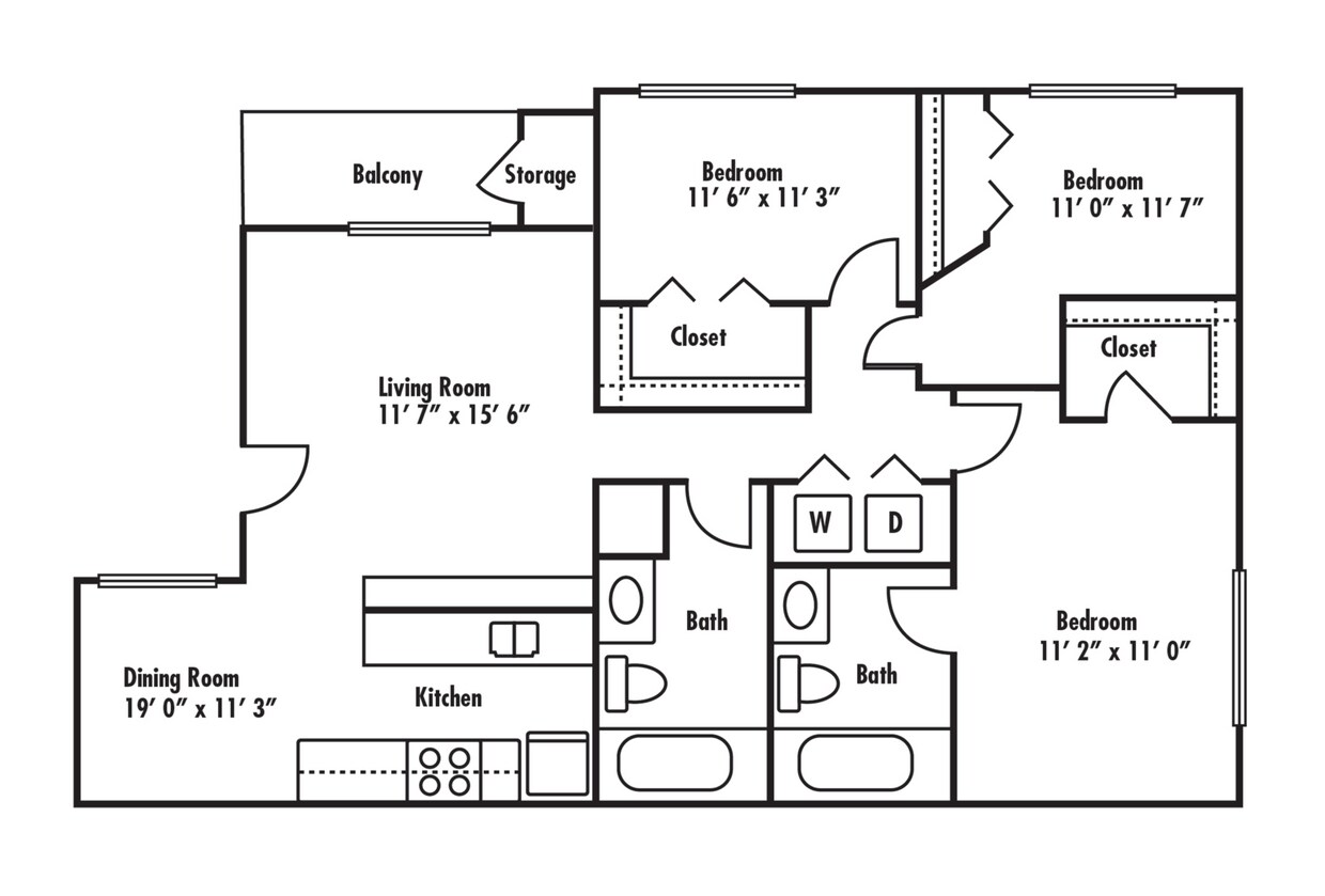 Floor Plan - The Mesa Reno
