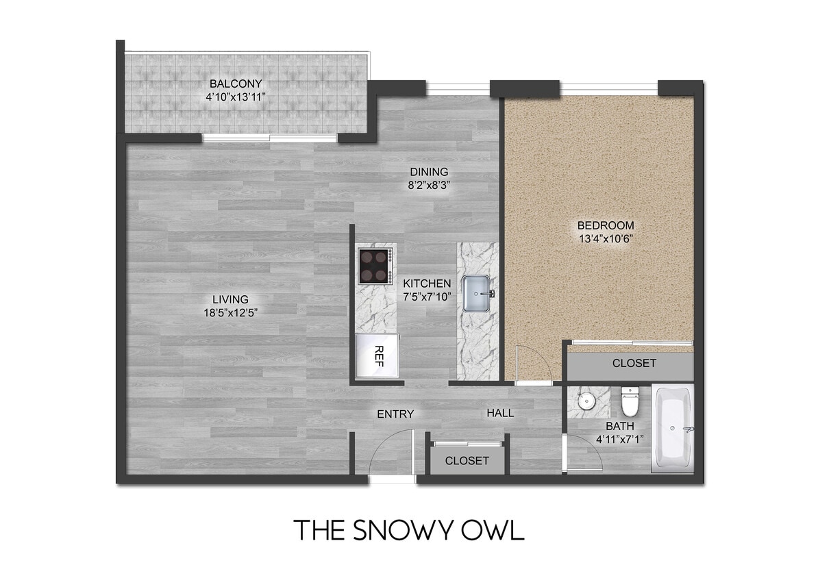 Floor Plan - The Snowy Owl