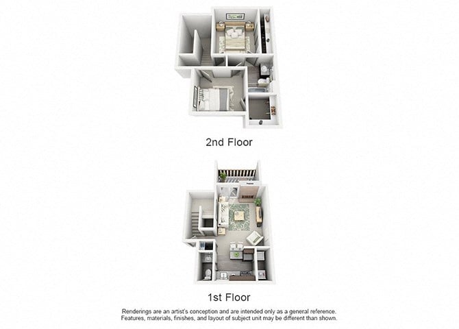 Floor Plan - B3 - Townhome