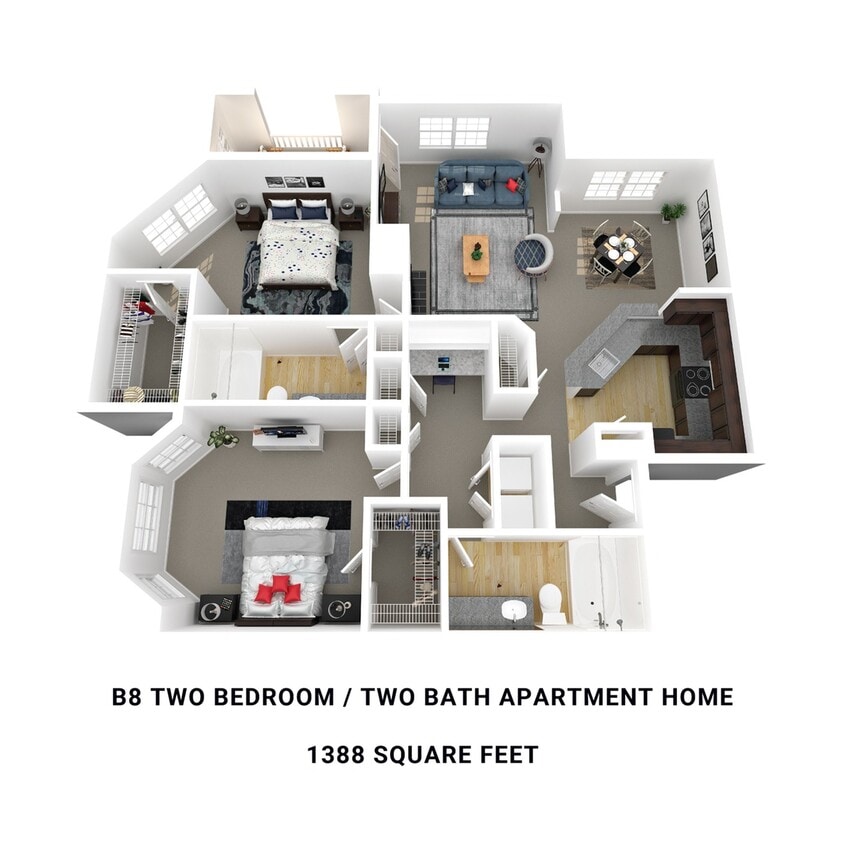 B8- 1,388 sqft - B8R