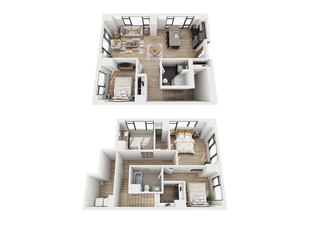 Floor Plan - Three Bedroom C3G