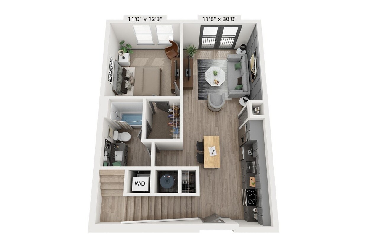 Floor Plan - Colfax  (1.1 I | D)