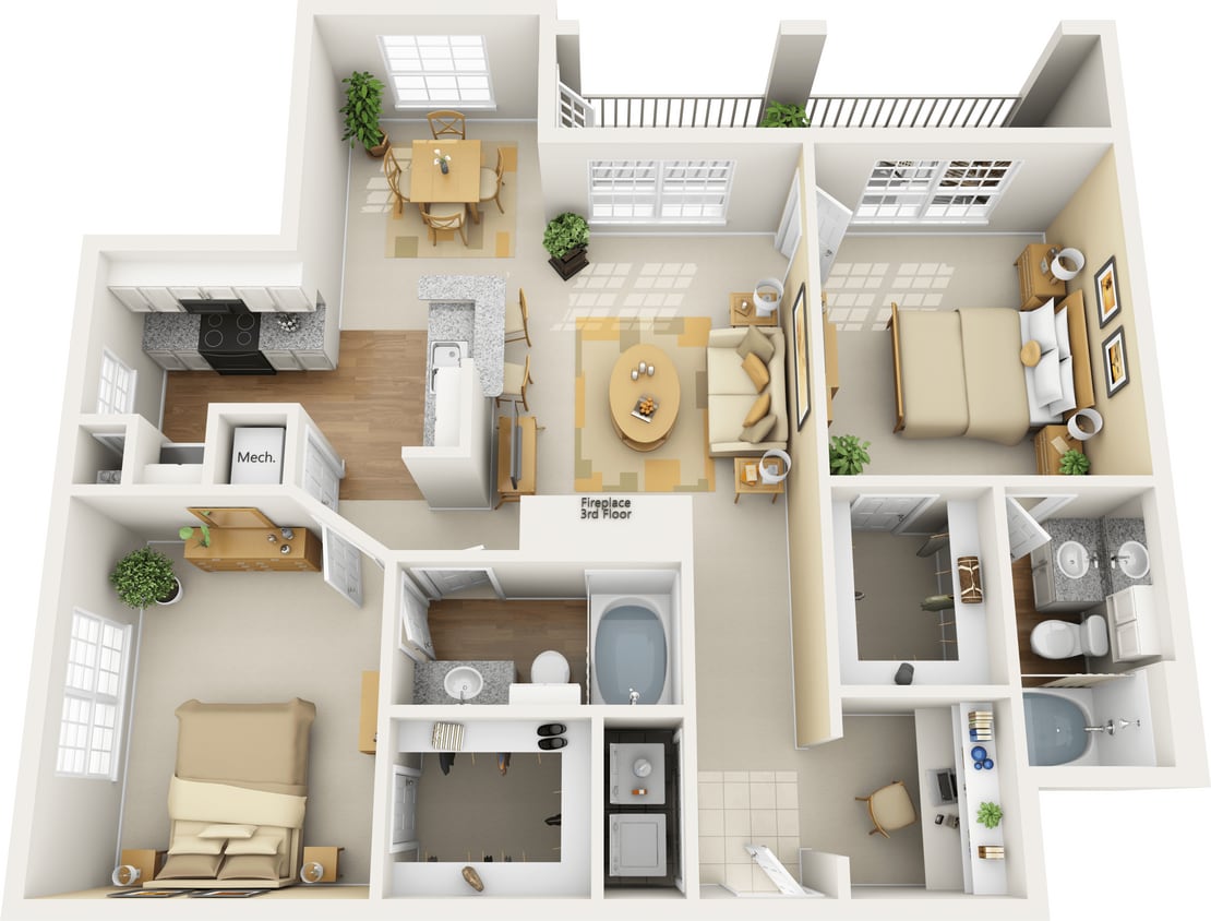 Floor Plan - B1 Upgrade