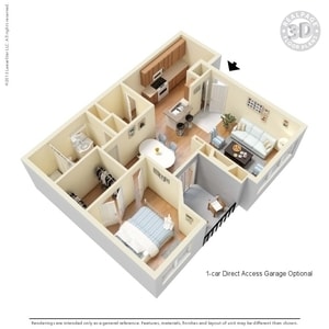 1BR/1BA - 1 Bed 1 Bath 827 SqFt (754 Net)