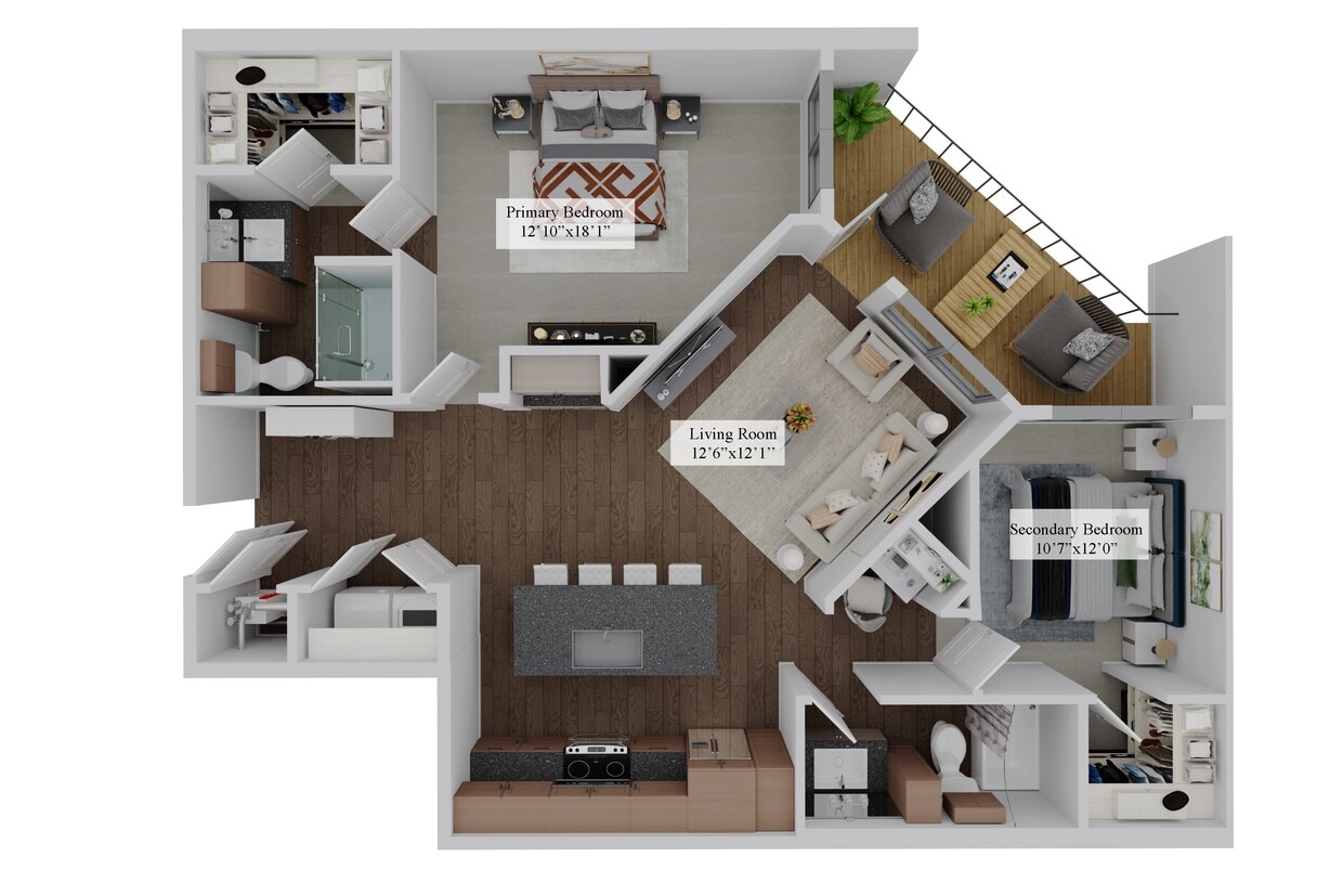 Floor Plan - The Pointe - B3