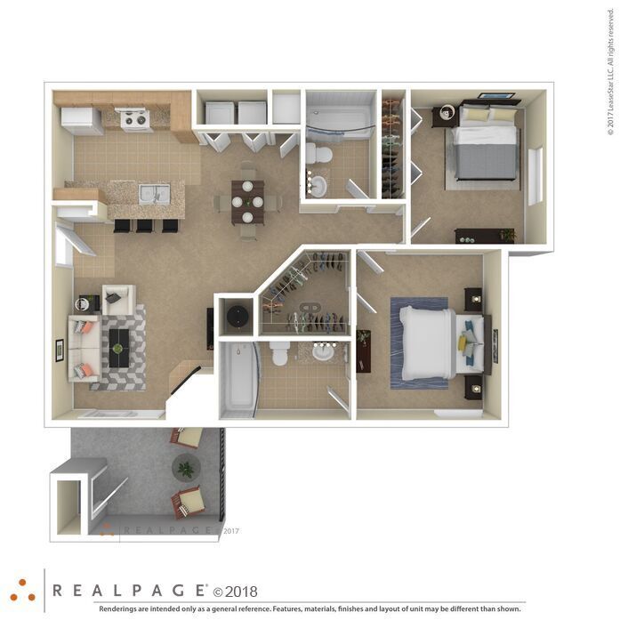 Floor Plan - Two Bedroom