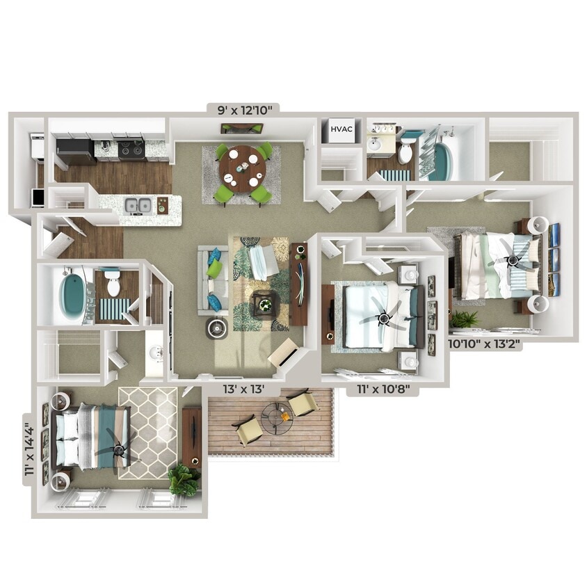 Floor Plan - Triple Crown
