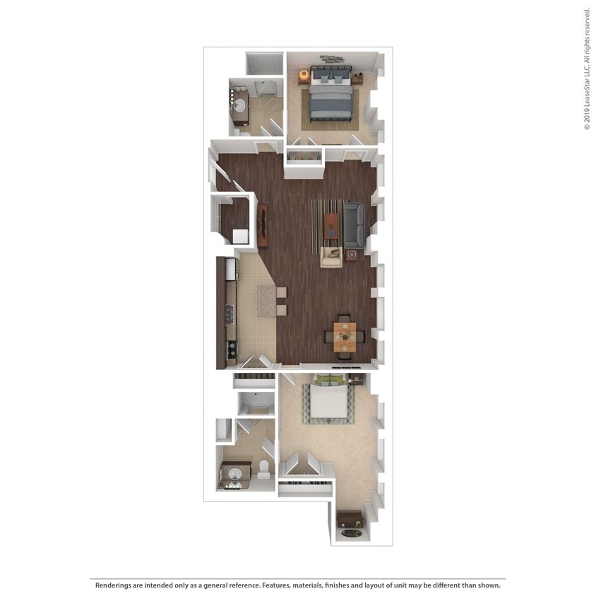 Floor Plan - Two Bedroom