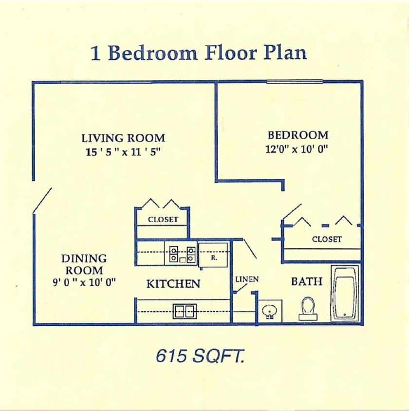 1Bed Standard - 2 BR / 1 BA