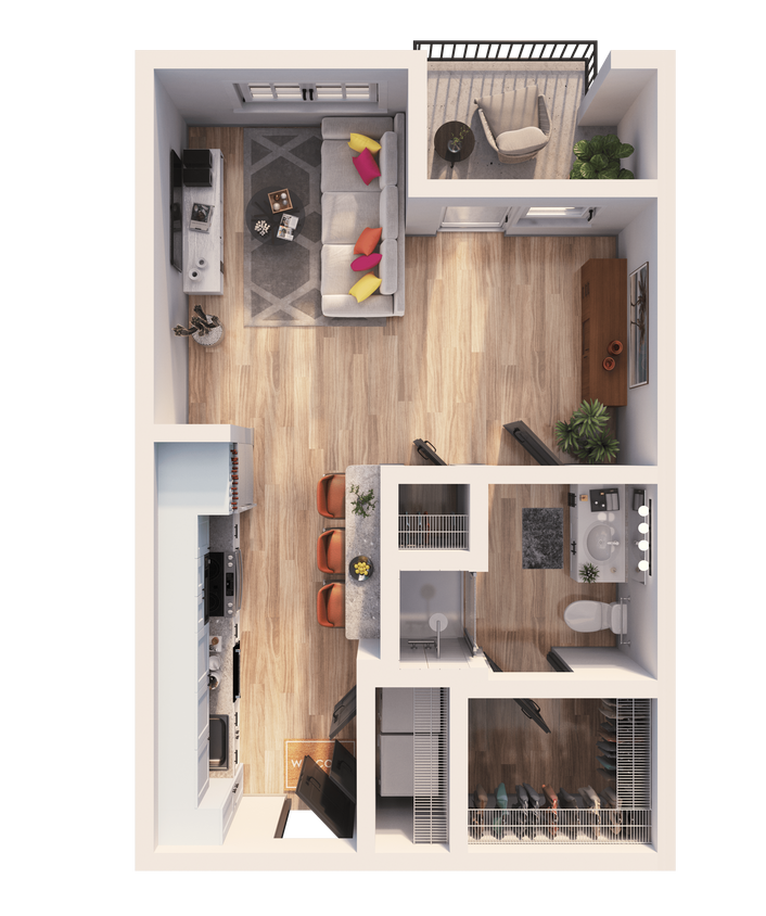 Floor Plan - E1 - Affordable