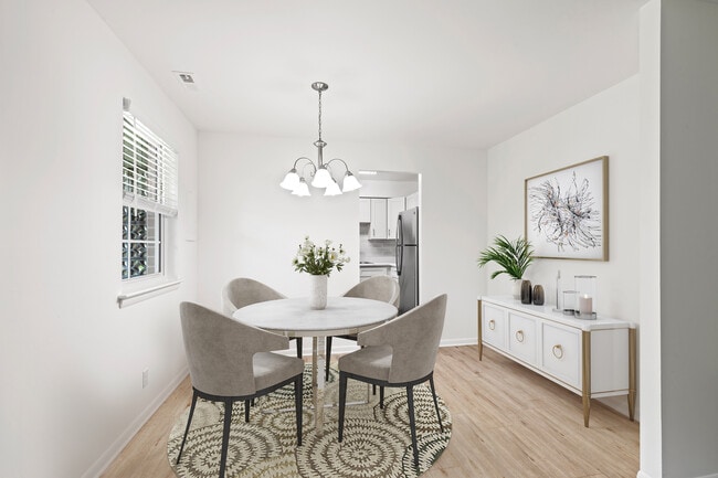 Spacious Dining Area- Shown here in a 2-bedroom floor plan - Gateway Apartments