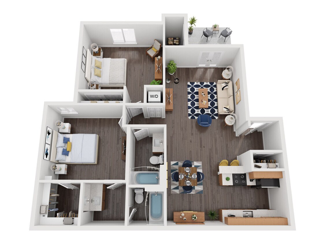 Floor Plan - 2x2A Classic