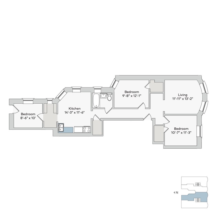 Floor Plan - 1515-3bd