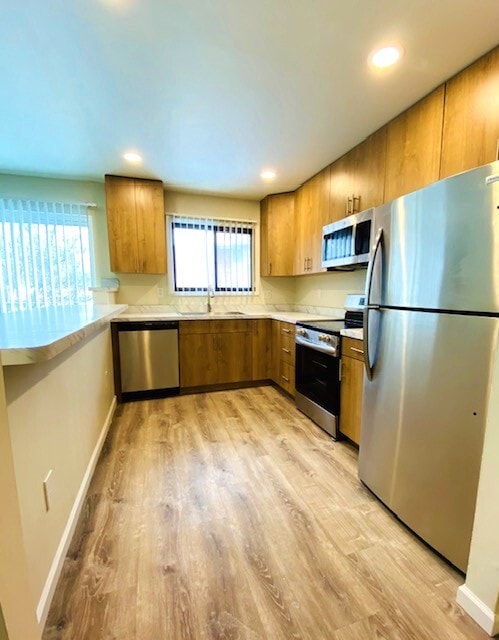 Updated Spruce Total Kitchen View - Eastern Lofts Apartment Homes