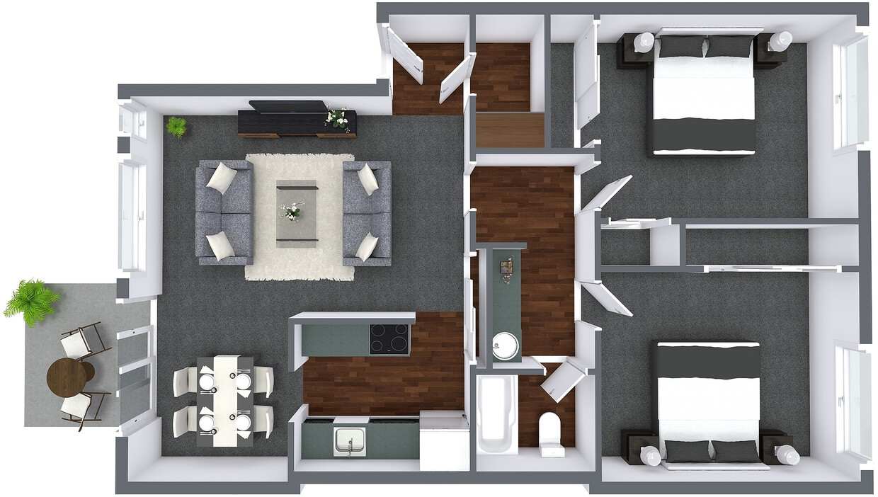 Floorplan - Private Bedroom Suite - Standard Single