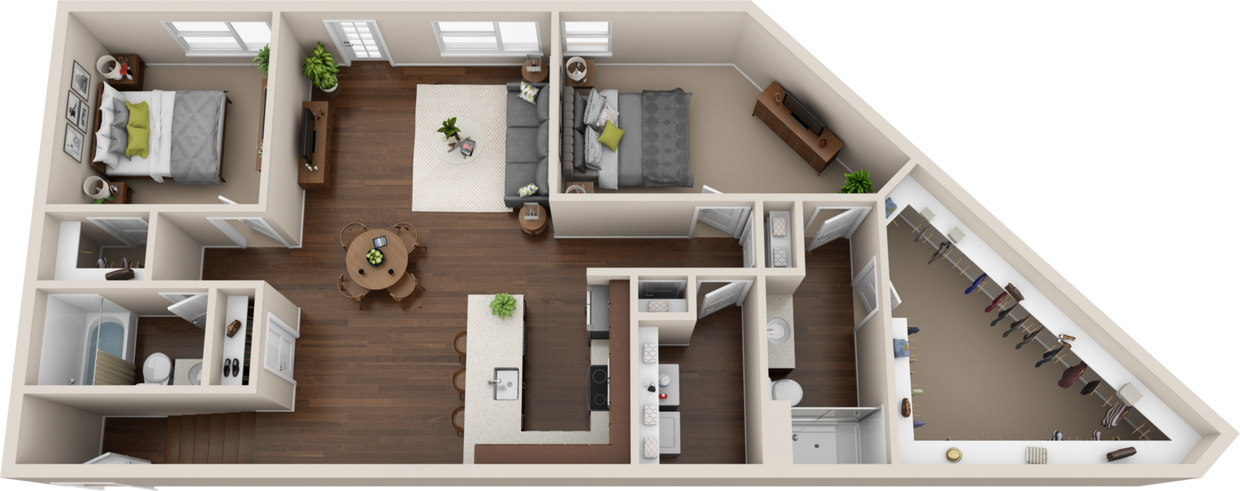 Floor Plan - Indy Flat